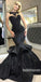 Sexy Black Mermaid Fashion Women Evening Long Prom Dresses, BGP087