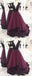Charming Grape Sexy Open Back Affordable Long Prom Dress, BG51086 - Bubble Gown