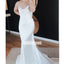 Unique Comfortable Spaghetti Strap Mermaid Dream Wedding Dresses, BGH051