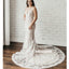 Elegant Open Back Mermaid Lace Dream Wedding Dresses, BGH058