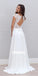 Unique Short Sleeves Open-back Dream Long Wedding Dresses, BGH065