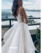 Elegant White A-line Organza Dreaming Wedding Dresses, BGH092