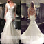 Long Sleeves Seen Through Back Mermaid Charming Long Wedding Dresses, BGW012 - Bubble Gown